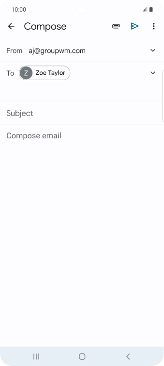 Press Subject and key in the required subject.