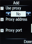 Highlight the field below 'Use proxy'.