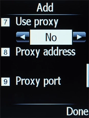 Highlight the field below 'Use proxy'.