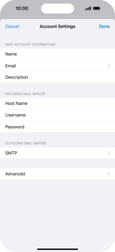 Press SMTP.