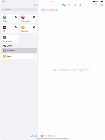 Slide your finger upwards starting from the bottom of the screen to return to the home screen.