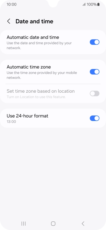 Press the Home key to return to the home screen.