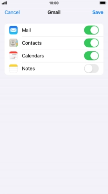 If this screen is displayed, you email account has been recognised and set up automatically. Follow the instructions on the screen to key in more information and finish setting up your phone.