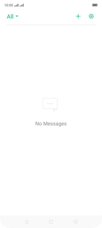 Press the menu icon.