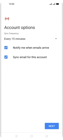 Press the drop down list below 'Sync frequency:'.