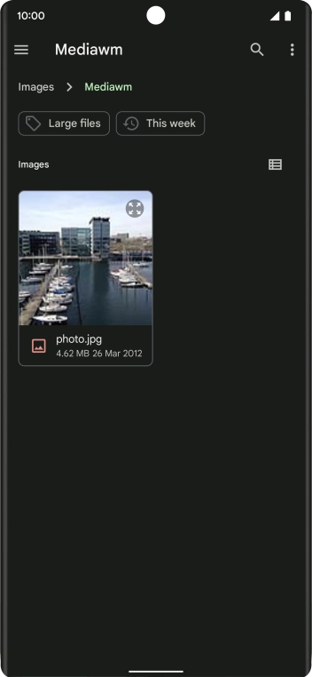 Press the required picture.