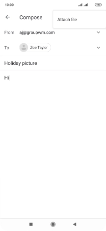 Press Attach file.