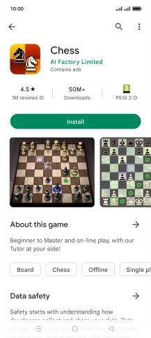 Press Install and follow the instructions on the screen to install the app.