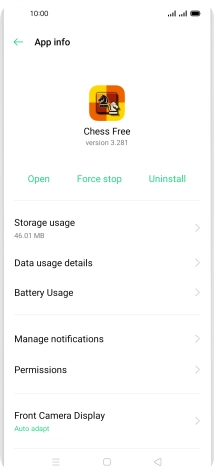 Press Storage usage.