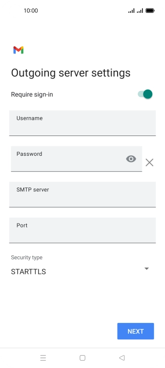 Press the indicator next to 'Require sign-in' to turn on the function.