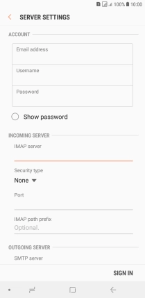 Press the drop down list below 'Security type'.