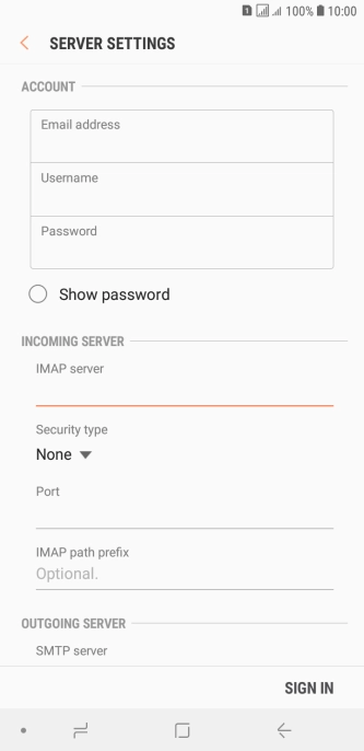 Press the drop down list below 'Security type'.