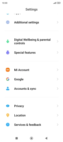 Press Accounts & sync.