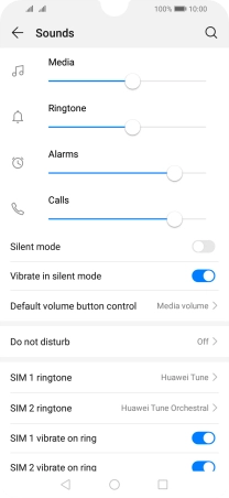 Press ‹SIM› ringtone.
