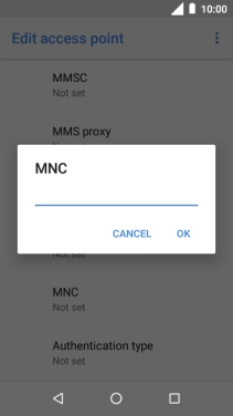 Key in 10 and press OK.