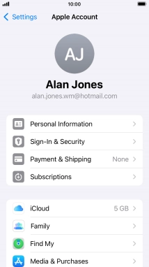 Press the Home key to return to the home screen.