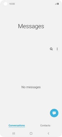 Press the menu icon.