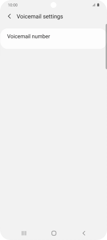 Press Voicemail number.