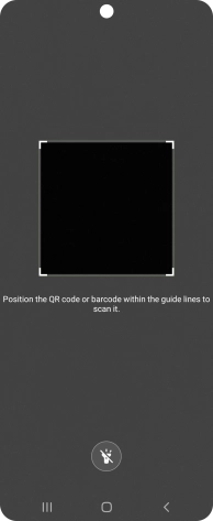 Place the QR code you've received inside the phone camera frame to scan the code.