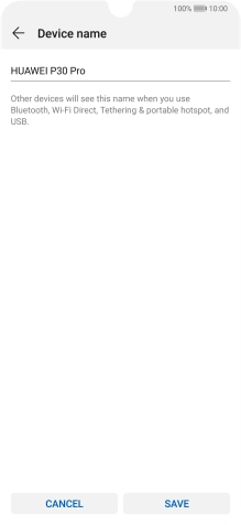 Key in the required WiFi hotspot name and press SAVE.