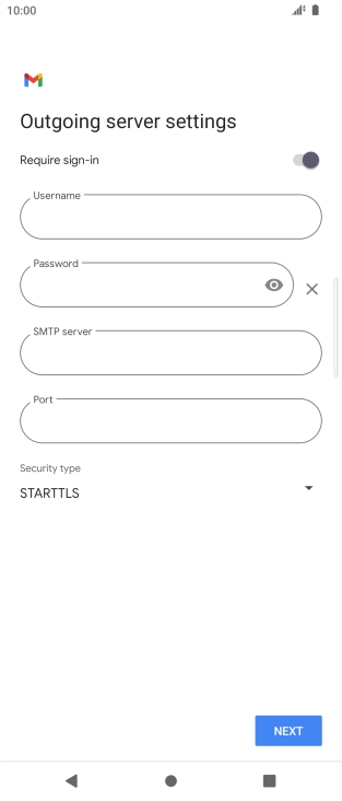 Press the indicator next to 'Require sign-in' to turn on the function.