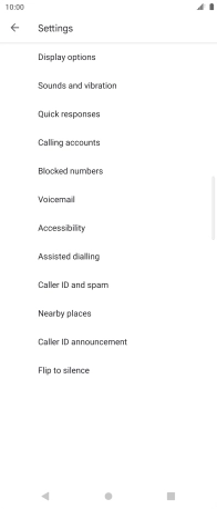 Press Calling accounts.