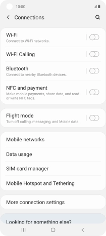 Press Mobile networks.