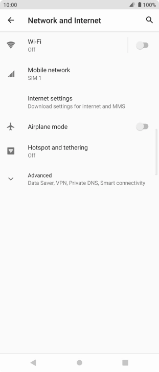 Press Hotspot and tethering.