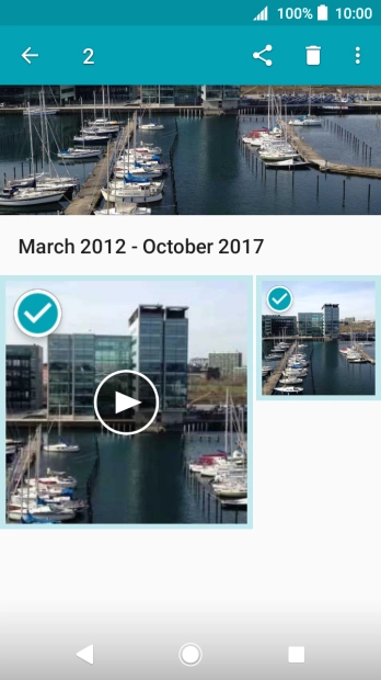 Press the share icon.
