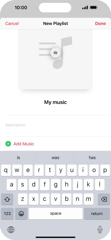 Press Add Music.