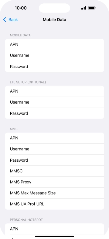 Press APN and key in wap.o2.co.uk.