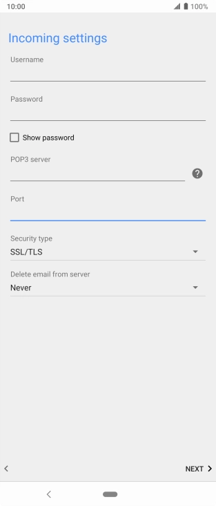 Press the drop down list below 'Security type'.