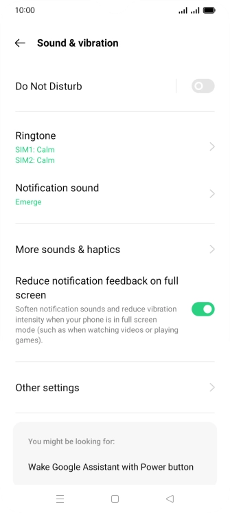 Press Ringtone.