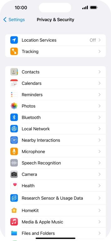 Press Location Services. Press Location Services.