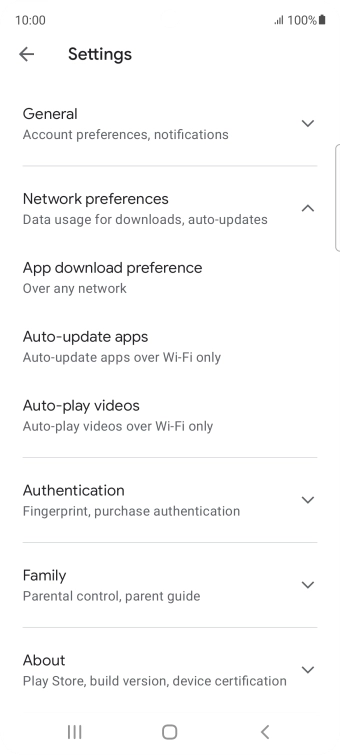 Press Auto-update apps. Press Auto-update apps.