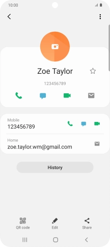 Press the call icon next to the required number.