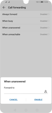 Key in 901 and press ENABLE.