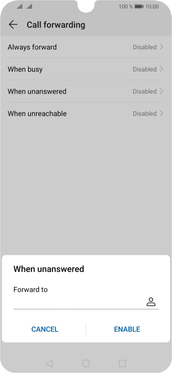Key in 901 and press ENABLE.
