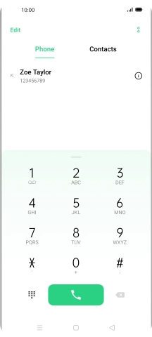 Press the menu icon.