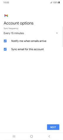 Press the drop down list below 'Sync frequency:'.
