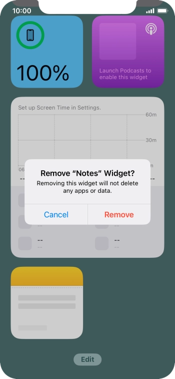 Press Remove. Press Remove.