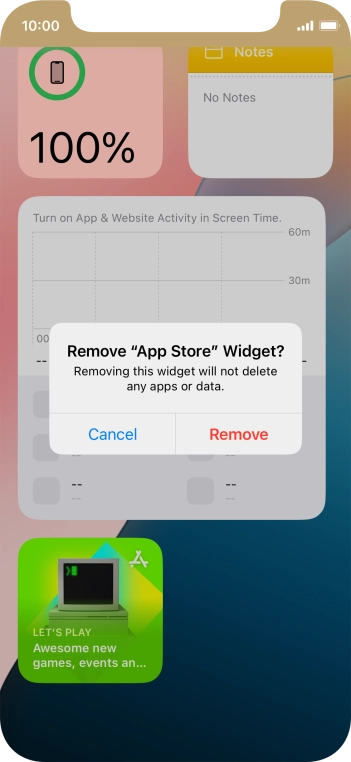 Press Remove. Press Remove.