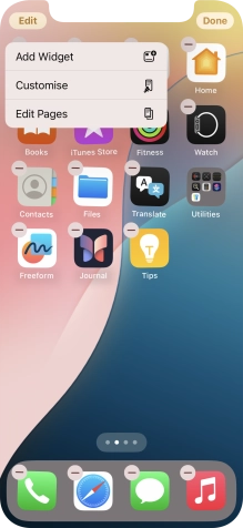 Press Customise.