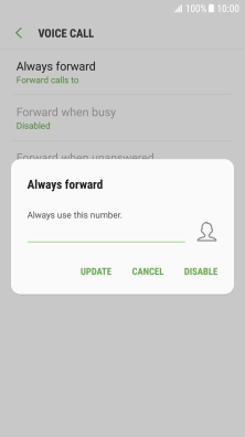 Press DISABLE.