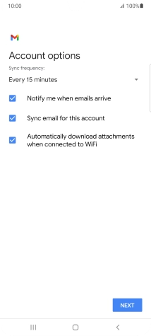 Press the drop down list below 'Sync frequency:'.