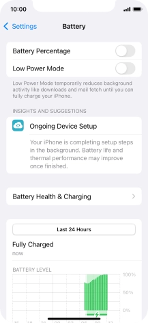 Press the indicator next to 'Low Power Mode' to turn on the function.