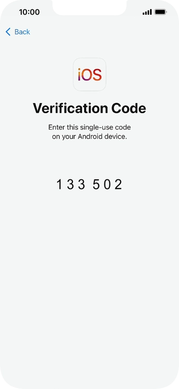 Follow the instructions on the screen and in the 'Move to iOS' app to transfer the content from the Android phone to your phone and set up your phone and prepare it for use.