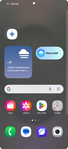 Drag the app icon to the required position on the home screen.