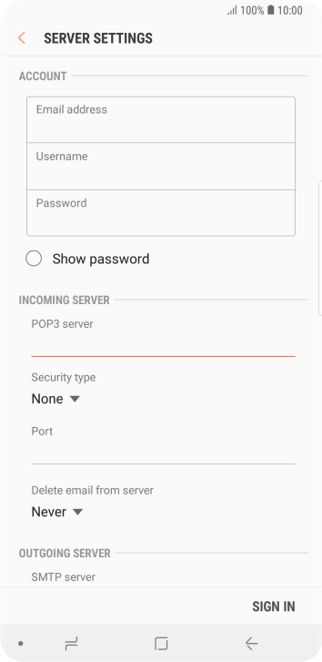 Press the drop down list below 'Security type'.
