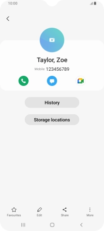 Press the Home key to return to the home screen.
